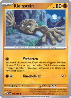 Karte Kleinstein aus 151, Nummer 074/165