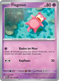 Karte Flegmon aus 151, Nummer 079/165