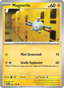 Karte Magnetilo aus 151, Nummer 081/165
