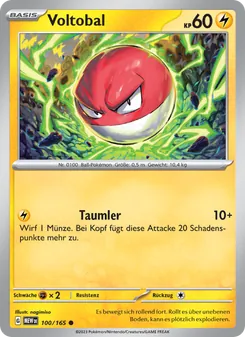 Karte Voltobal aus 151, Nummer 100/165