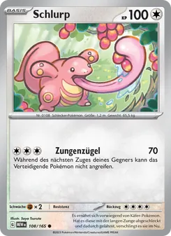 Karte Schlurp aus 151, Nummer 108/165