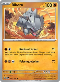 Karte Rihorn aus 151, Nummer 111/165