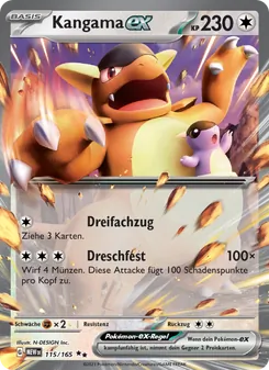 Karte Kangama-ex aus 151, Nummer 115/165