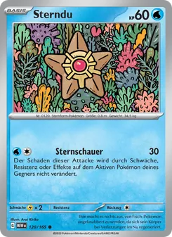 Karte Sterndu aus 151, Nummer 120/165