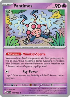 Karte Pantimos aus 151, Nummer 122/165