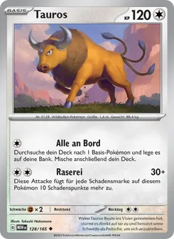 Karte Tauros aus 151, Nummer 128/165