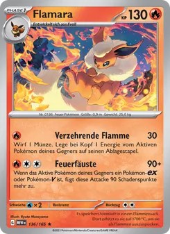 Karte Flamara aus 151, Nummer 136/165