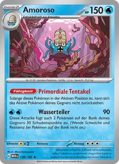 Karte Amoroso aus 151, Nummer 139/165