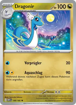 Karte Dragonir aus 151, Nummer 148/165