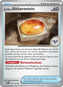 Karte Antiker Altbernstein aus 151, Nummer 154/165