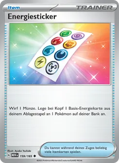 Karte Energiesticker aus 151, Nummer 159/165