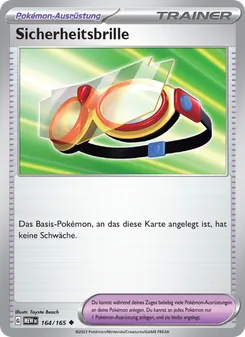 Karte Sicherheitsbrille aus 151, Nummer 164/165
