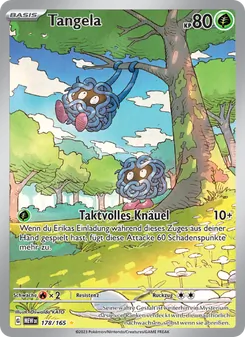 Karte Tangela aus 151, Nummer 178/165