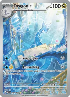 Karte Dragonir aus 151, Nummer 181/165