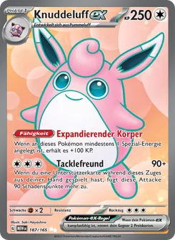Karte Knuddeluff-ex aus 151, Nummer 187/165