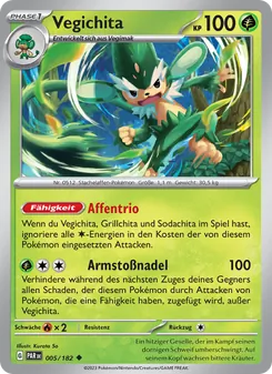 Karte Vegichita aus Paradoxrift, Nummer 005/182