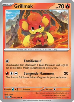 Karte Grillmak aus Paradoxrift, Nummer 020/182