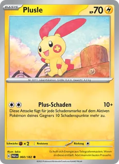 Karte Plusle aus Paradoxrift, Nummer 060/182