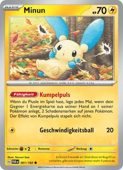 Karte Minun aus Paradoxrift, Nummer 061/182