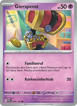 Karte Gierspenst aus Paradoxrift, Nummer 087/182
