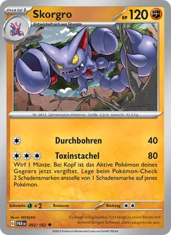 Karte Skorgro aus Paradoxrift, Nummer 092/182