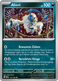 Karte Absol aus Paradoxrift, Nummer 113/182