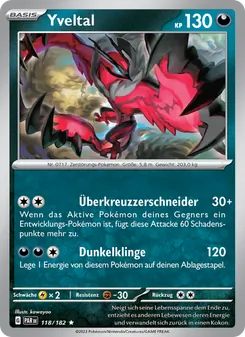 Karte Yveltal aus Paradoxrift, Nummer 118/182