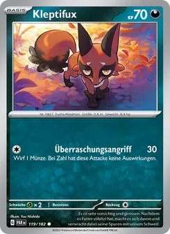 Karte Kleptifux aus Paradoxrift, Nummer 119/182