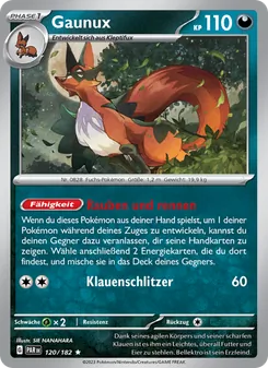 Karte Gaunux aus Paradoxrift, Nummer 120/182