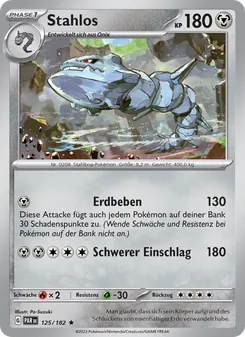 Karte Stahlos aus Paradoxrift, Nummer 125/182