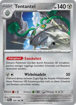 Karte Tentantel aus Paradoxrift, Nummer 128/182