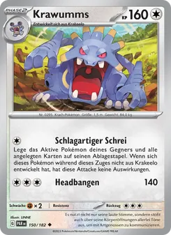 Karte Krawumms aus Paradoxrift, Nummer 150/182