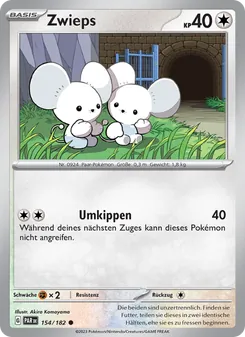 Karte Zwieps aus Paradoxrift, Nummer 154/182