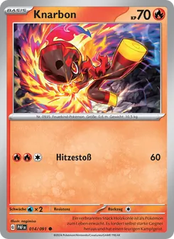 Karte Knarbon aus Paldeas Schicksale, Nummer 014/91
