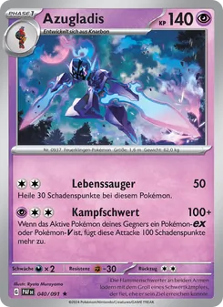 Karte Azugladis aus Paldeas Schicksale, Nummer 040/91