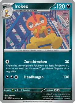 Karte Irokex aus Paldeas Schicksale, Nummer 061/91