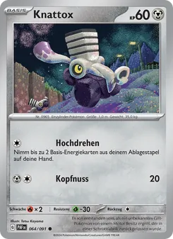 Karte Knattox aus Paldeas Schicksale, Nummer 064/91
