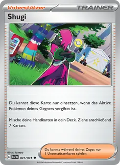 Karte Shugi aus Paldeas Schicksale, Nummer 077/91