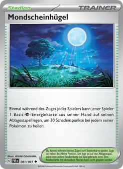Karte Mondscheinhügel aus Paldeas Schicksale, Nummer 081/91