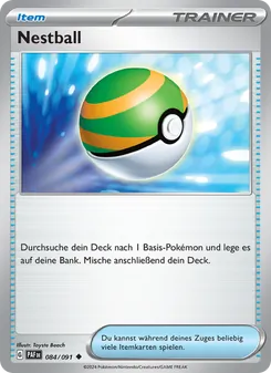 Karte Nestball aus Paldeas Schicksale, Nummer 084/91