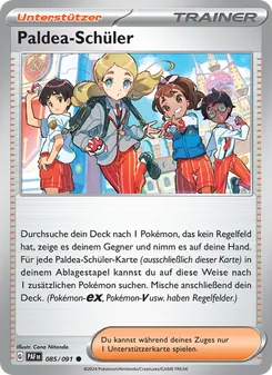 Karte Paldea-Schüler aus Paldeas Schicksale, Nummer 085/91