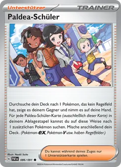 Karte Paldea-Schüler aus Paldeas Schicksale, Nummer 086/91