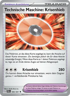 Karte Technische Maschine: Krisenhieb aus Paldeas Schicksale, Nummer 090/91