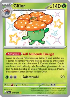 Karte Giflor aus Paldeas Schicksale, Nummer 094/91