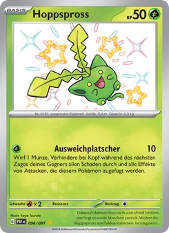 Karte Hoppspross aus Paldeas Schicksale, Nummer 096/91