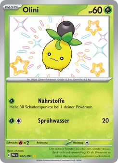 Karte Olini aus Paldeas Schicksale, Nummer 102/91