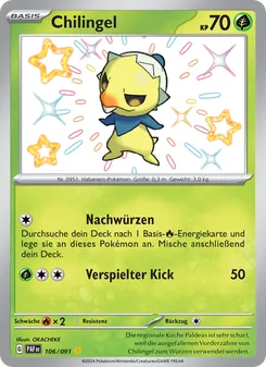 Karte Chilingel aus Paldeas Schicksale, Nummer 106/91