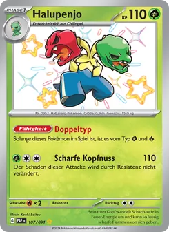 Karte Halupenjo aus Paldeas Schicksale, Nummer 107/91