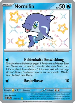 Karte Normifin aus Paldeas Schicksale, Nummer 123/91