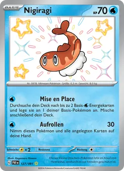 Karte Nigiragi aus Paldeas Schicksale, Nummer 127/91